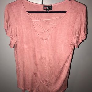 Pink Cross Detail Shirt